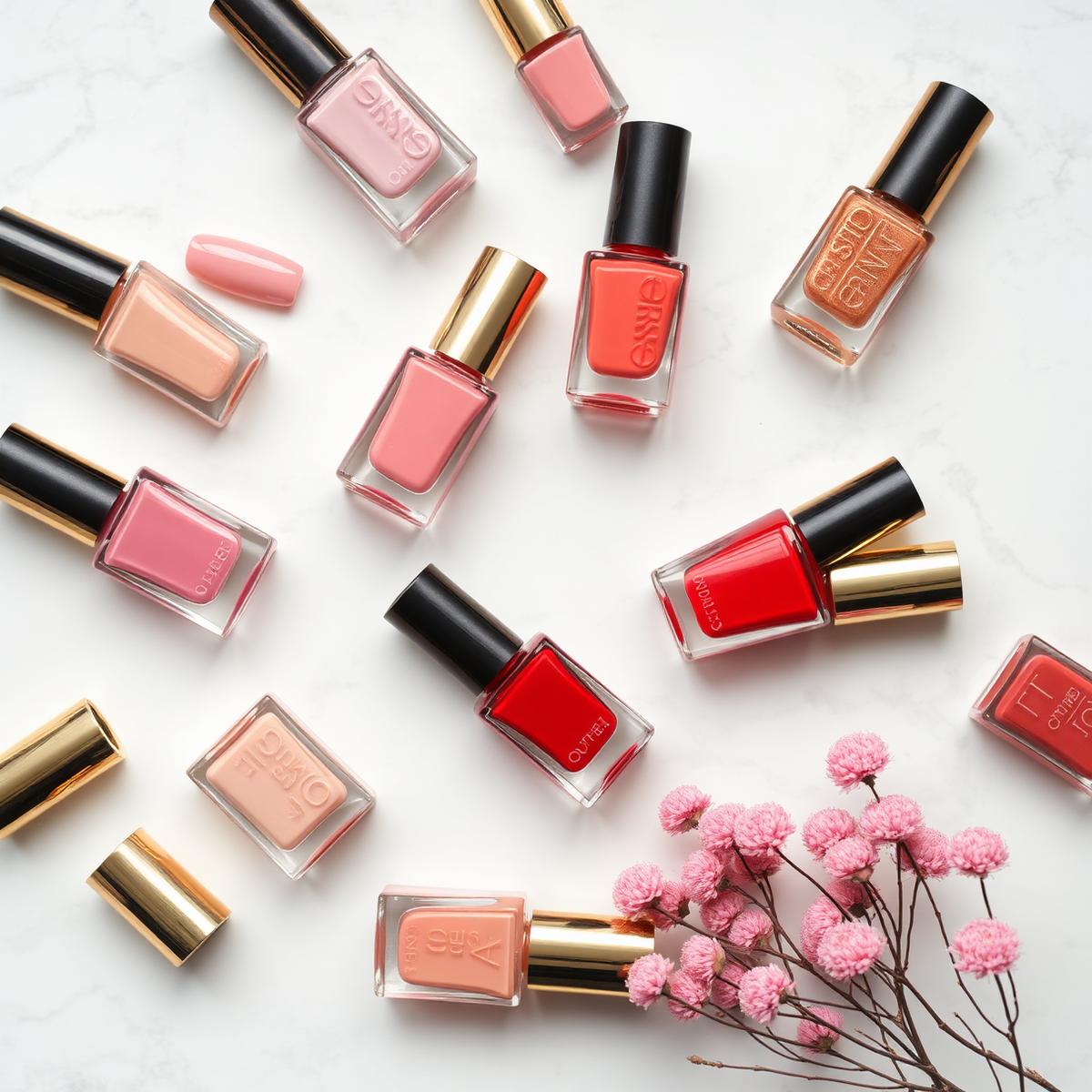 Curated nail polish collection